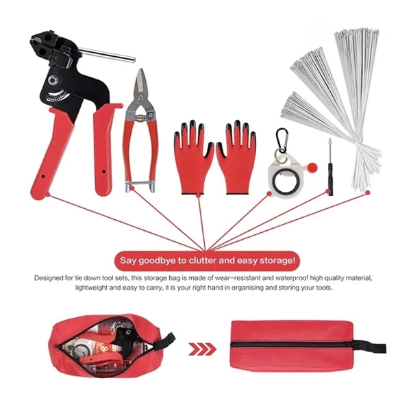 Kit with storage pouch