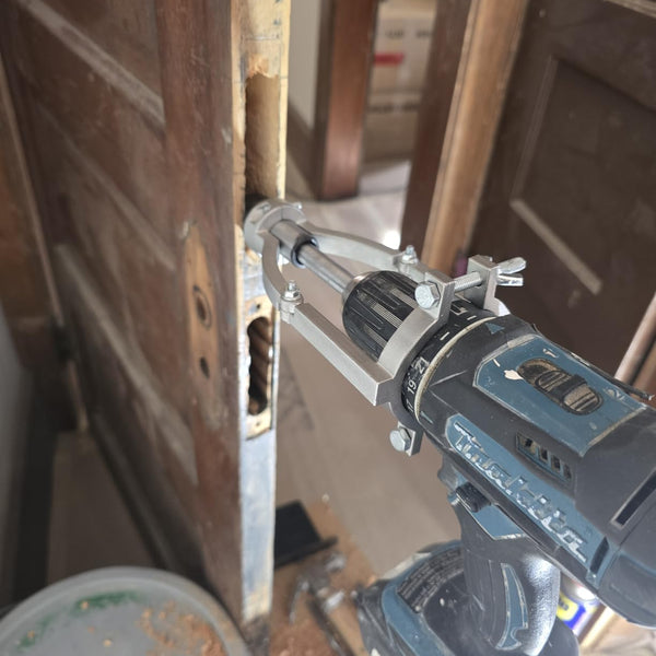 Turned my standard drill press into a mortising machine for clean cabinet joints.