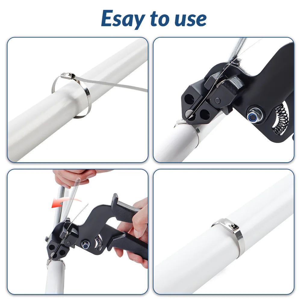 Stainless steel cable tie tool kit