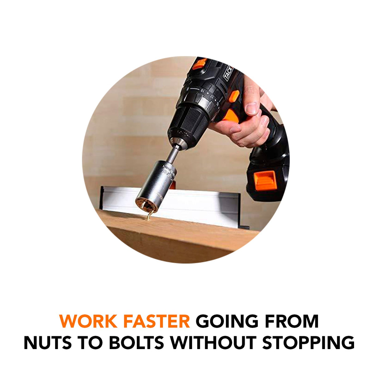 Go from nut to bolt without stopping