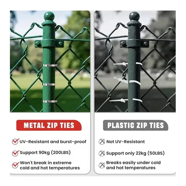 Metal zip ties vs plastic zip ties