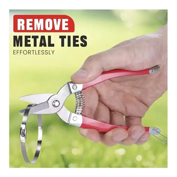 Remove metal ties with cutter pliers