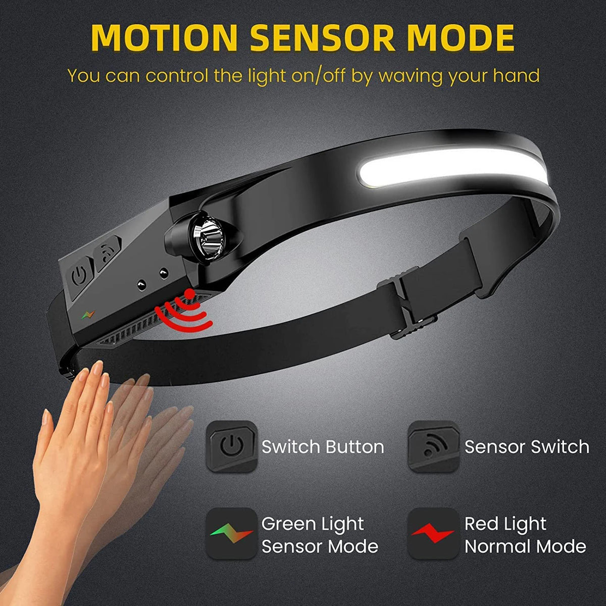 Wave your hand to switch the light on or off