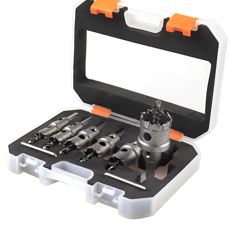 Hole cutter set with storage case