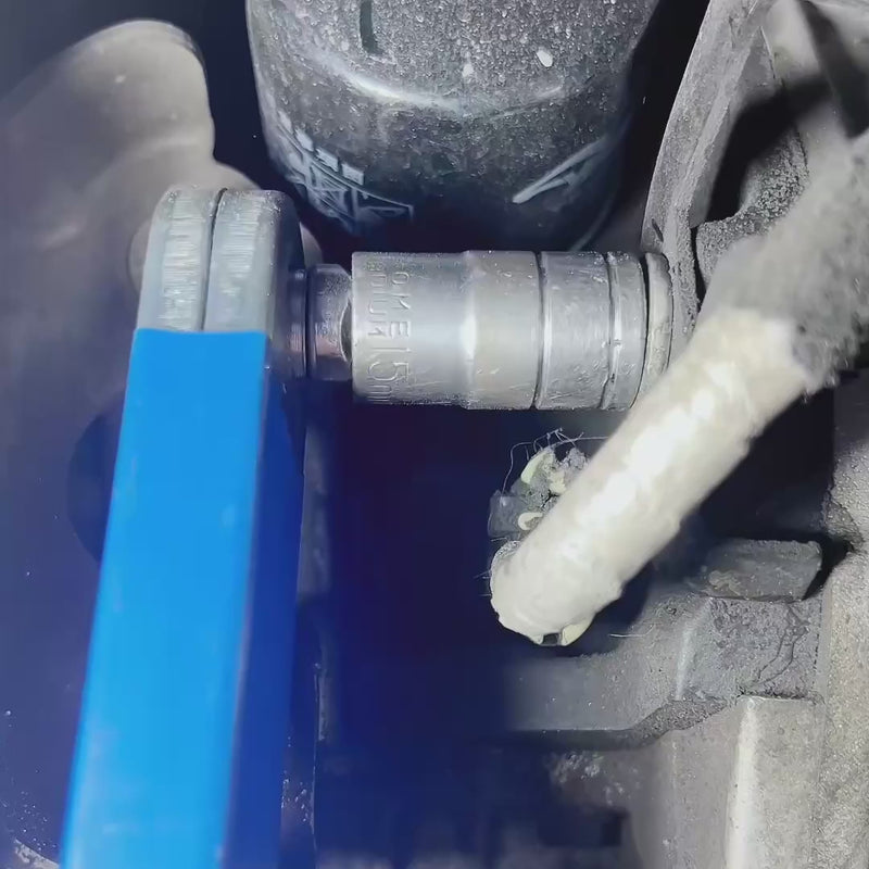 Offset extension reaching a hidden bolt