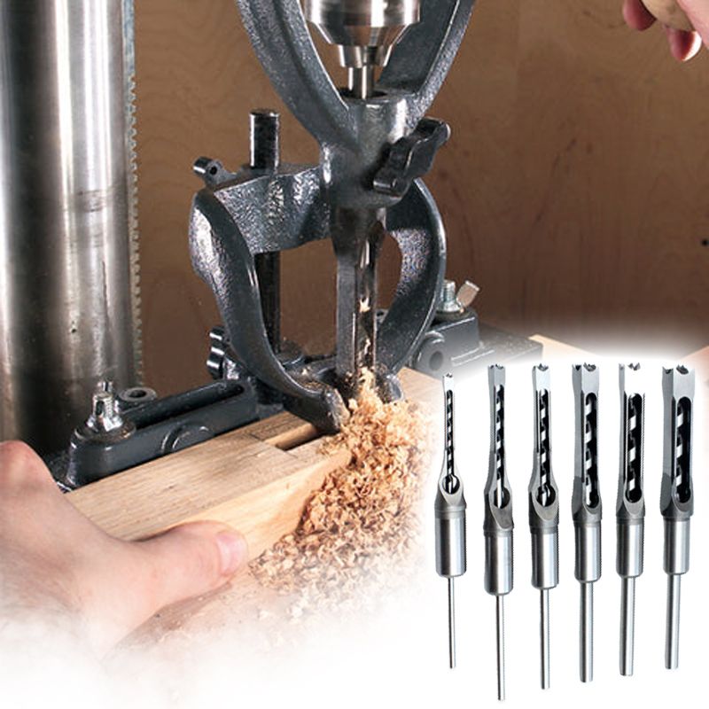 Cutting square mortises on a drill press