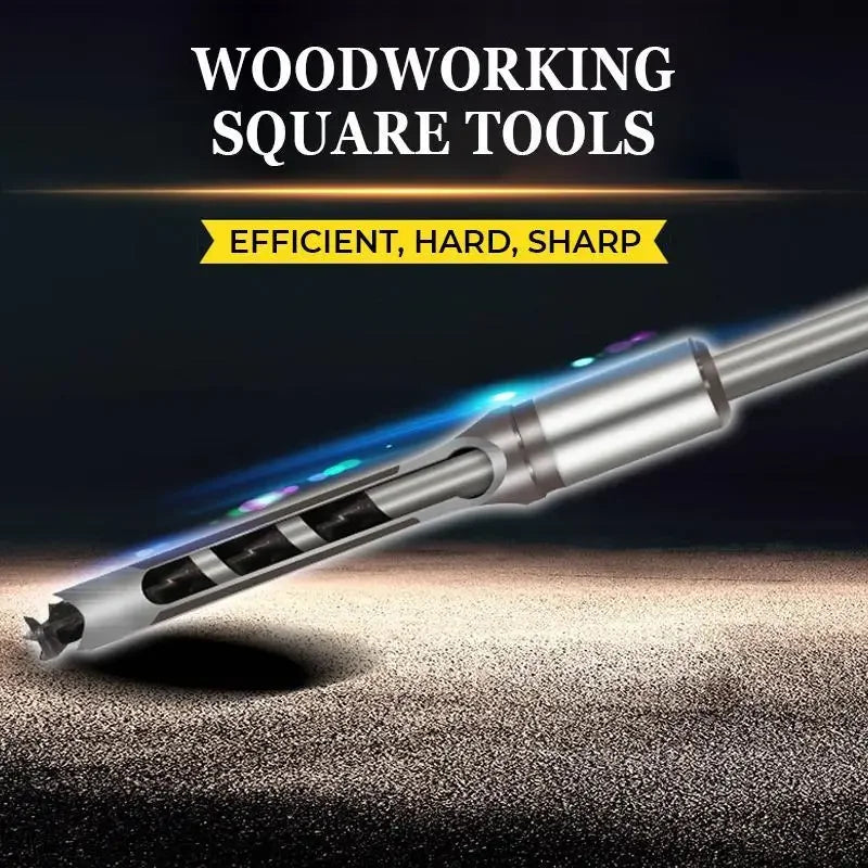 4 pcs square hole drill bits