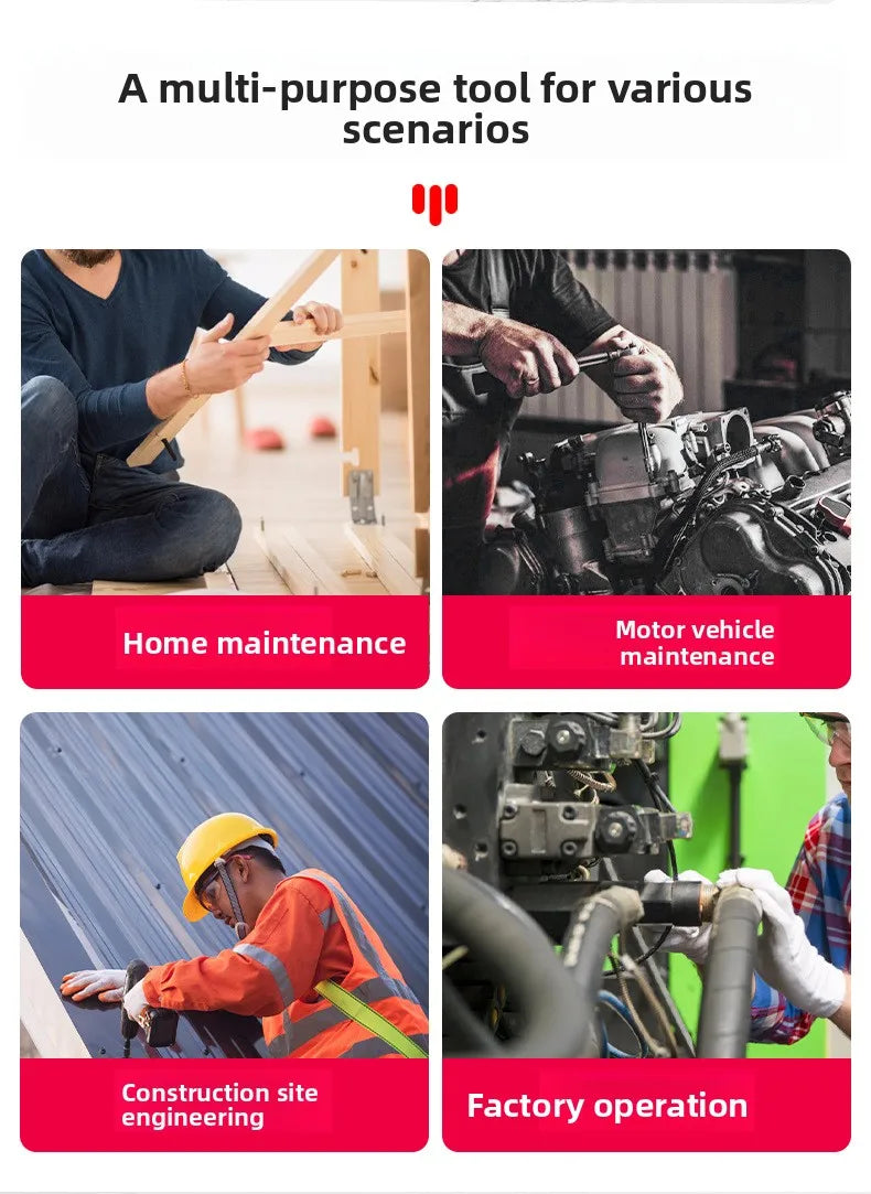 Use in auto, home and workshop jobs