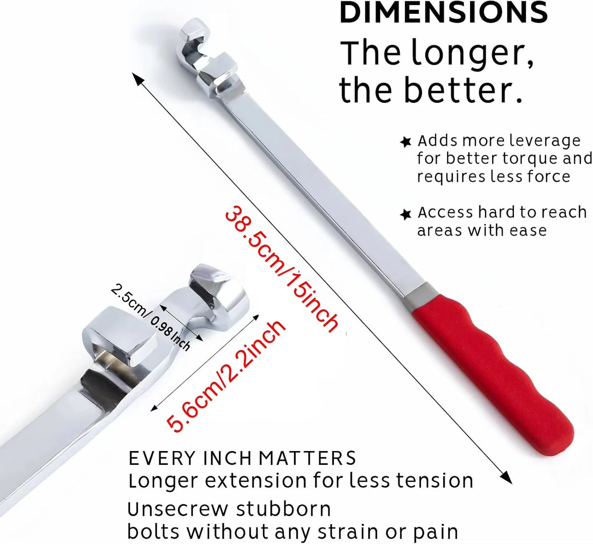 38.5 cm / 15 inch long