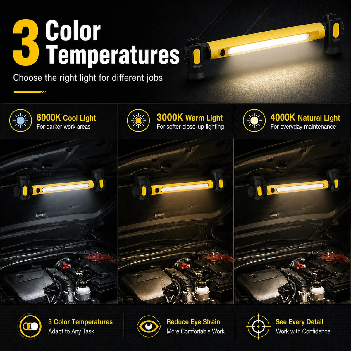 3 color temperatures