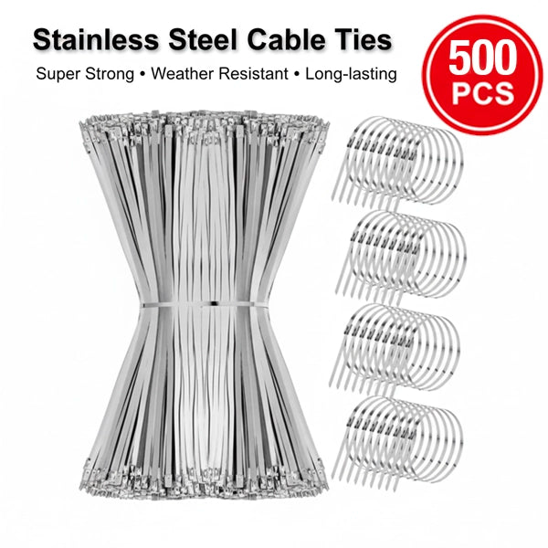 500 stainless steel zip ties