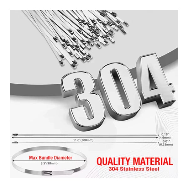 304 stainless steel zip ties
